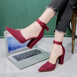 Female Zapatos Mujer Pointed Toe Pumps